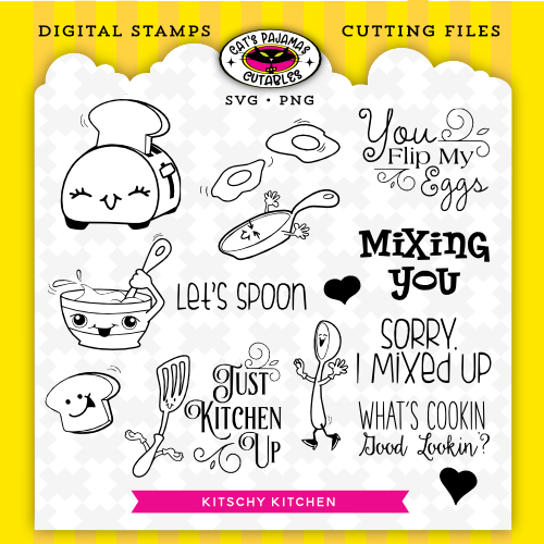 Kitschy Kitchen Digistamp/SVG