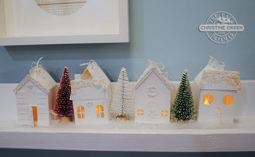 12 Days of Crafting:  Day 7 - Holiday Decor Snow Village