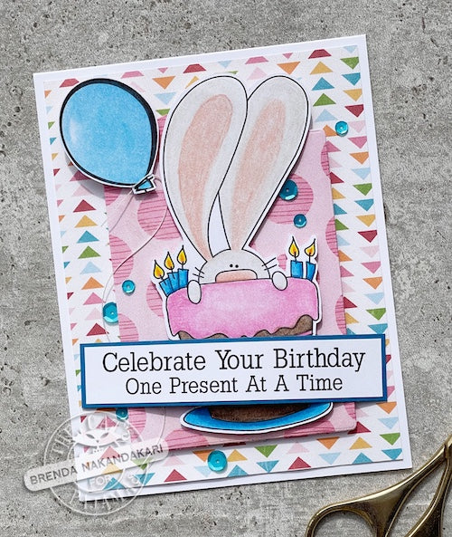Birthday card featuring the TCP Bunny