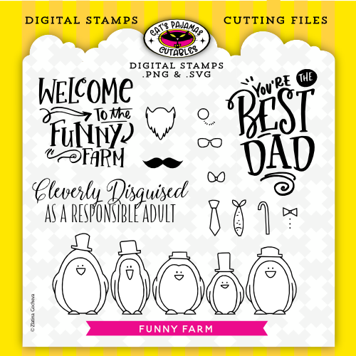 Welcome To The Funny Farm Digistamp/SVG