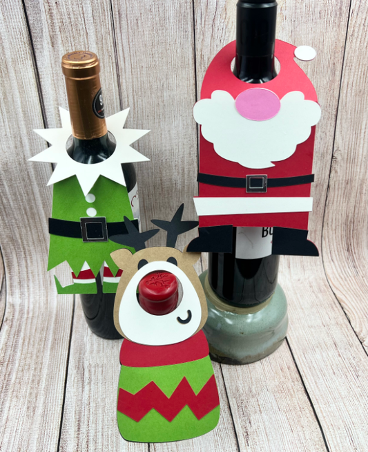 Holiday Wine Collars Cutables