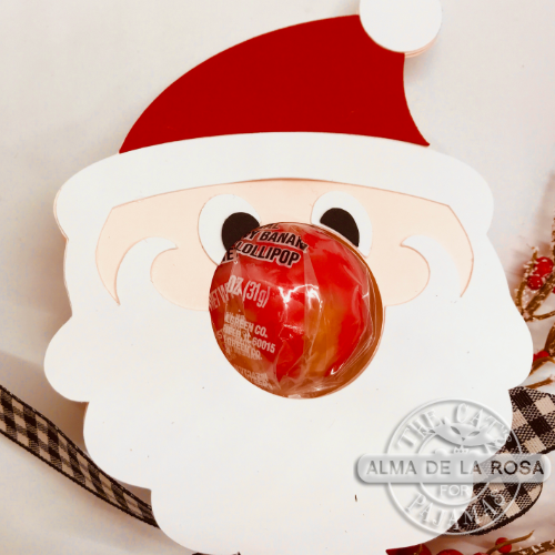 Santa Glasses Holder  Sugar Buttons by Kat