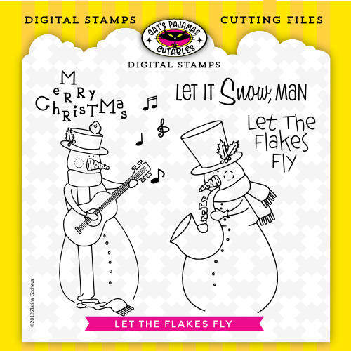 Let The Flakes Fly Digistamp