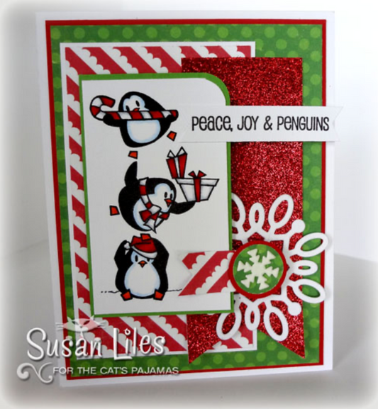 Peace, Joy, and Penguins Digistamps