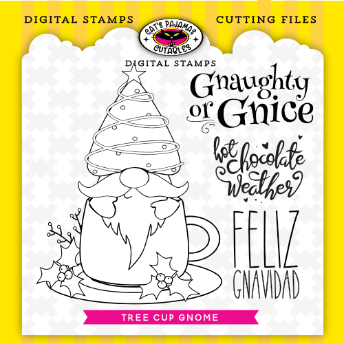 Tree Cup Gnome Digistamp