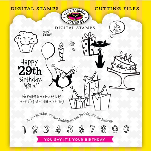 You Say It's Your Birthday Digistamps
